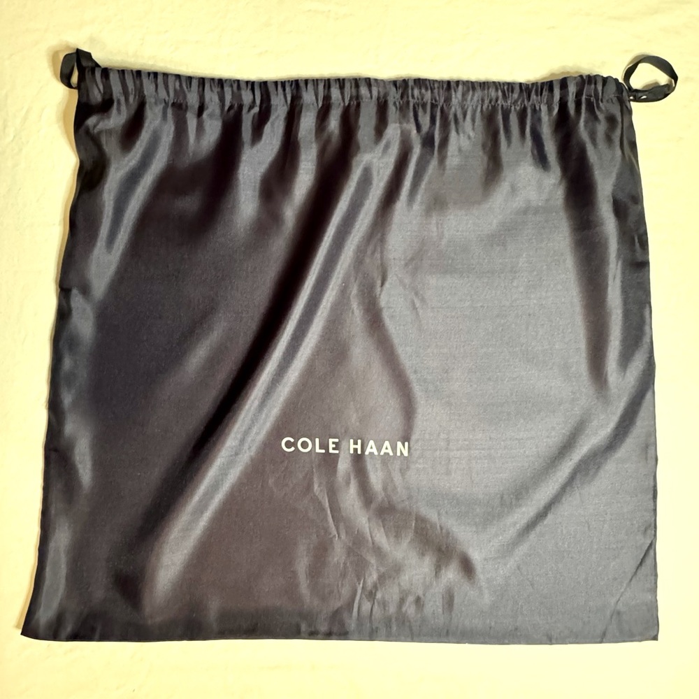 Large Cole Haan Navy Blue Drawstring Dustbag - 19.5" x 22"
